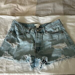 Denim Distressed Women's Shorts